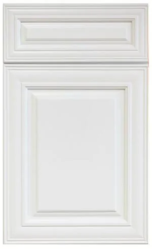 Bristol White cabinet door — by WoodArt Cabinets San Antonio