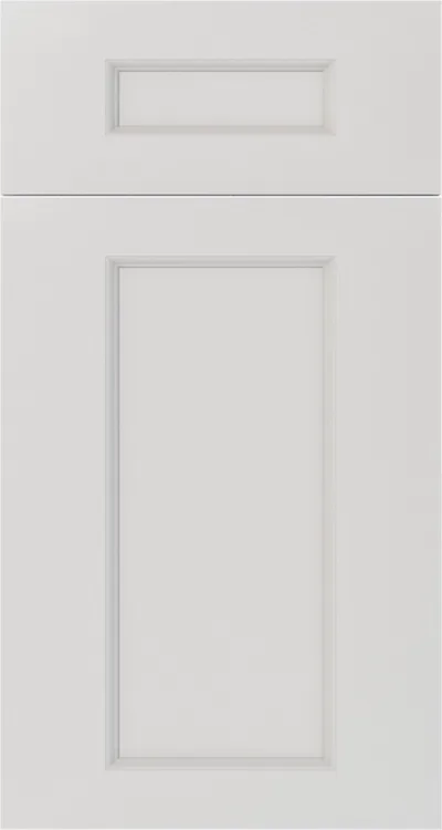 Double Dove White cabinet door — by WoodArt Cabinets San Antonio