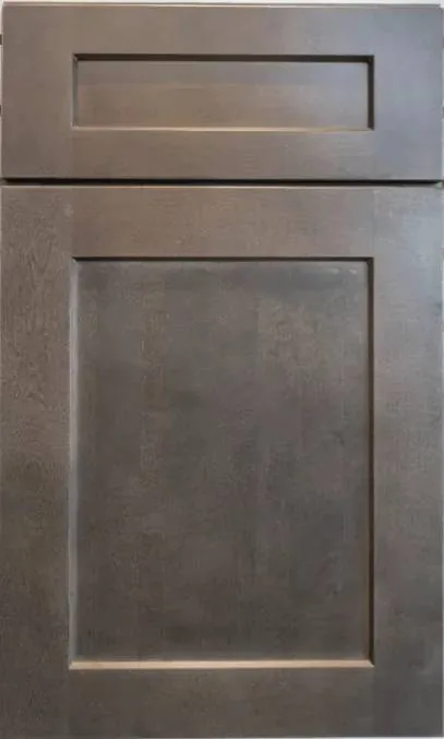 Shaker Cinder cabinet door — by WoodArt Cabinets San Antonio