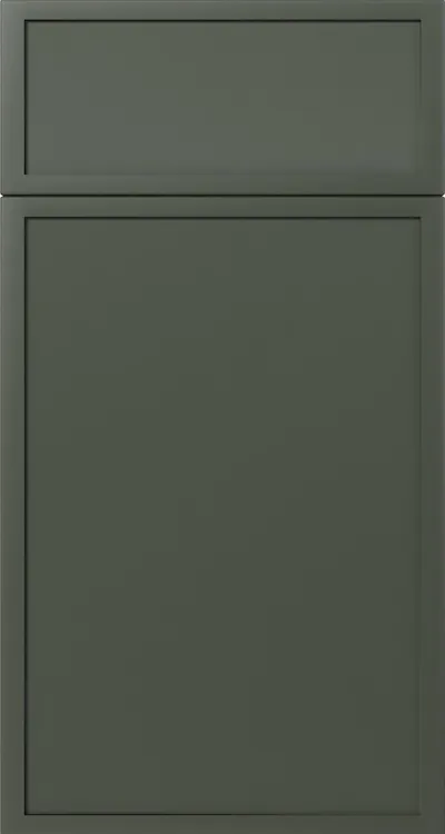 Slim Aston Green cabinet door — by WoodArt Cabinets San Antonio