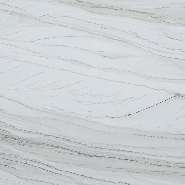 White Macaubas quartzite countertop slab — MSI Surfaces — WoodArt Cabinets San Antonio