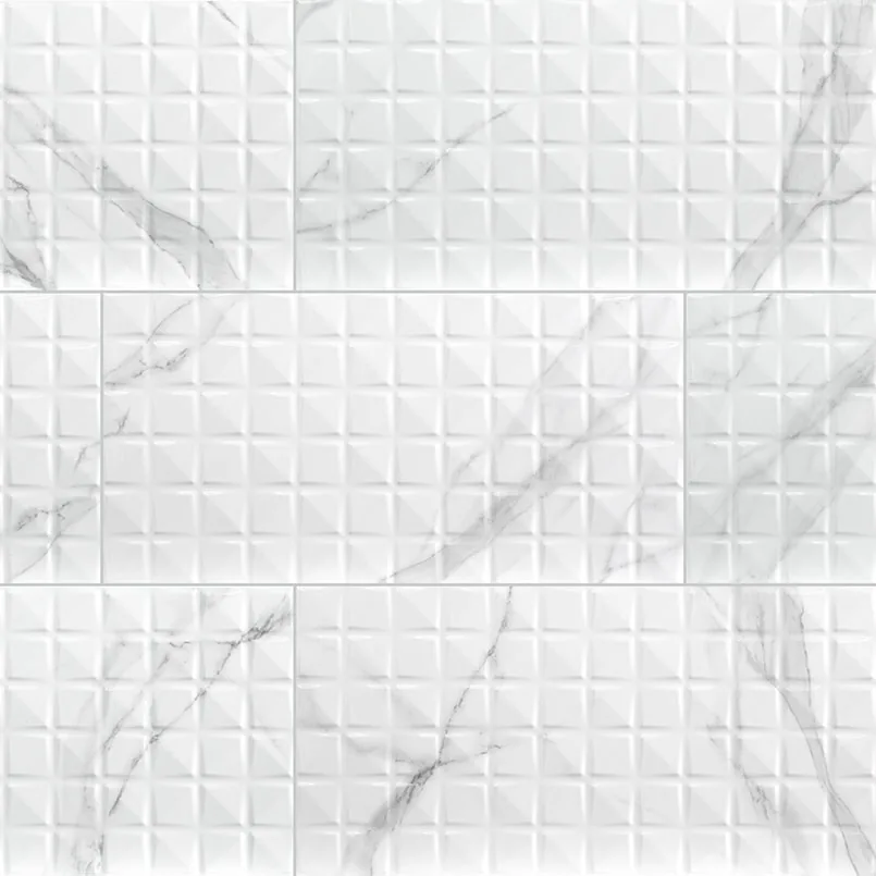 Dymo Statuary Chex White 12x24 ceramic tile — MSI