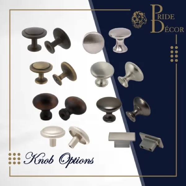 Knob Options — Pride Industrial decorative hardware