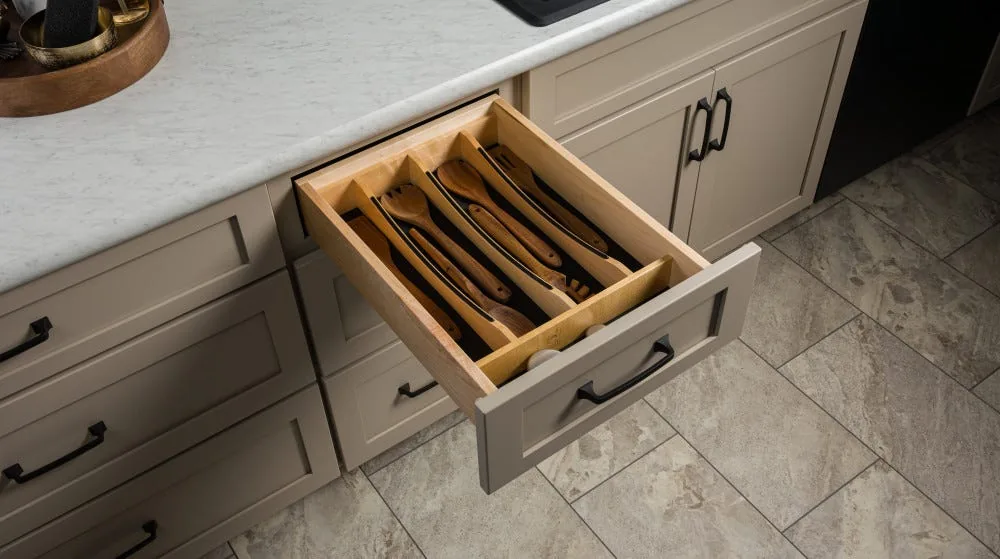 Craftsman Solid Wood Utensil Drawer Insert 4WUTCC — by Rev-a-Shelf