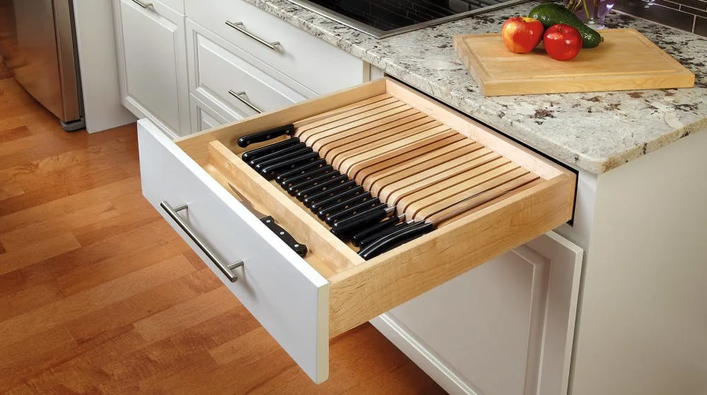 Wood Knife Block Insert 4WKB — by Rev-a-Shelf