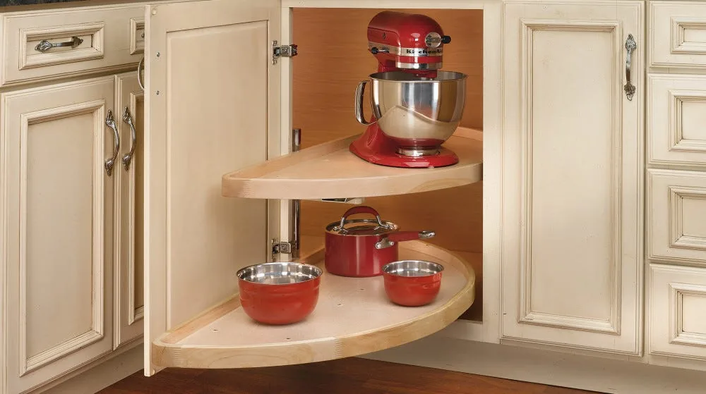 Wood Classic Half-Moon Organizer 4WLS — by Rev-a-Shelf