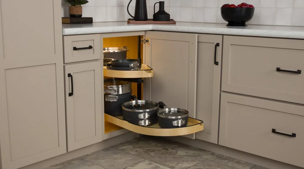 Craftsman Solid Wood Girasolo blind corner optimizer 487CC — by Rev-a-Shelf