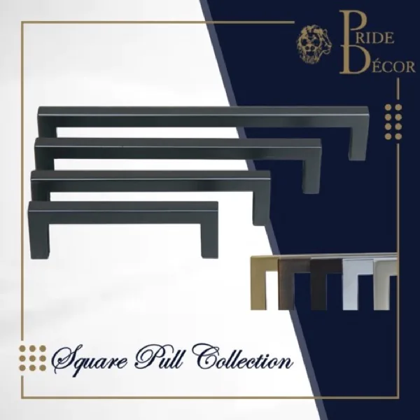 Square Pulls — Pride Industrial decorative hardware