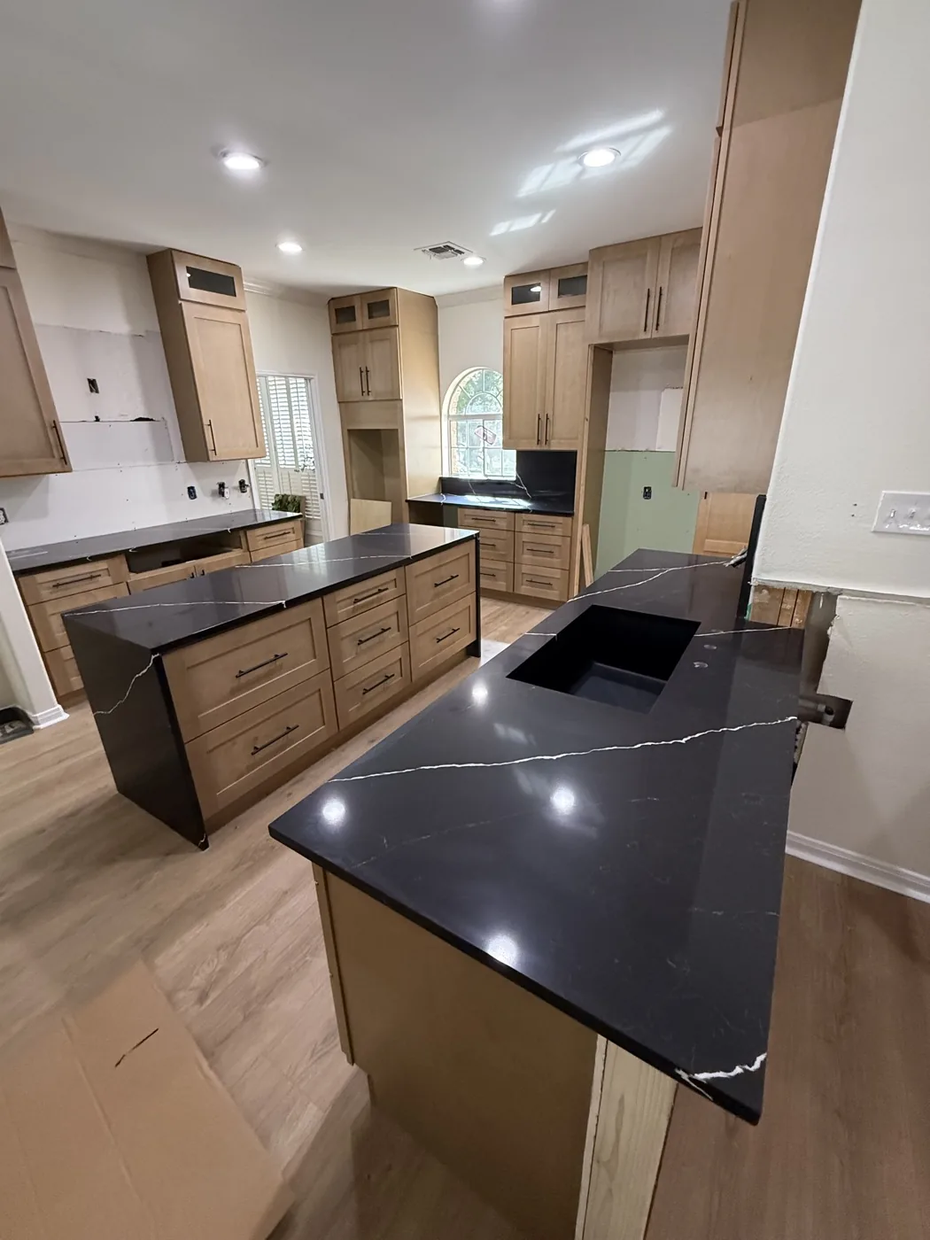 WoodArt cabinet showroom on Isom Rd — in-stock cabinet displays for San Antonio contractors