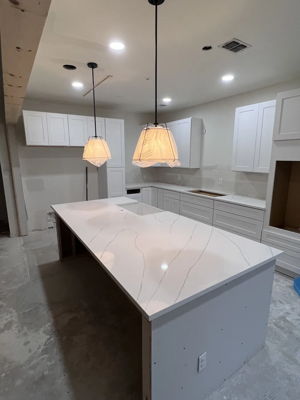 Quartz countertop installation San Antonio — by WoodArt Cabinets